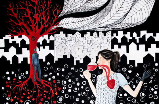 goblet-red-wine-symbolism-blood-life-energy-love-melancholy-surrealism-graphic-white-black-red-painting