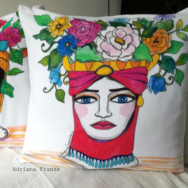 flowers-sicilian-cassata-hand-painted-cushion